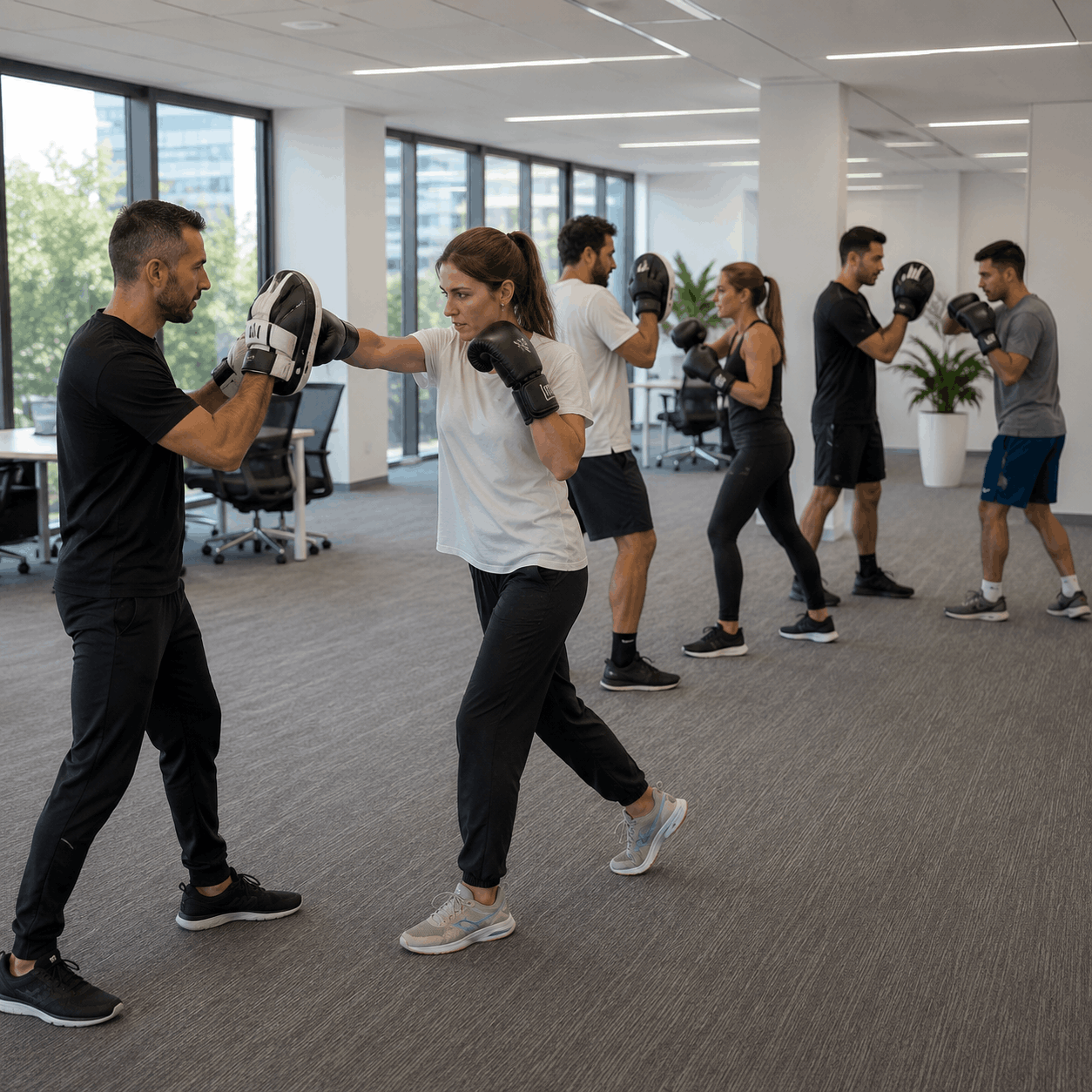 Séance de boxe en entreprise à Genève